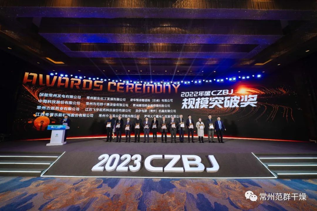 常州范群│喜報！榮獲2022年度”規模突破獎“